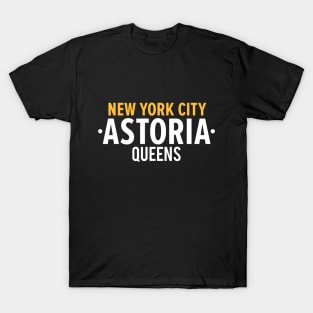 New York Queens - Queens Astoria - Queens clean Typo T-Shirt